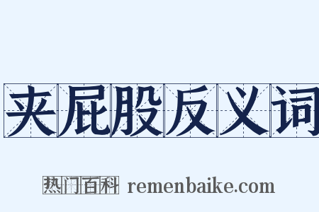 夹屁股反义词是什么意思的图片